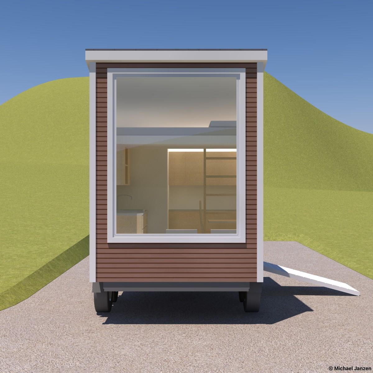 Wedge Tiny House Design Study Giant Window